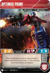 Optimus Prime Battlefield Legend